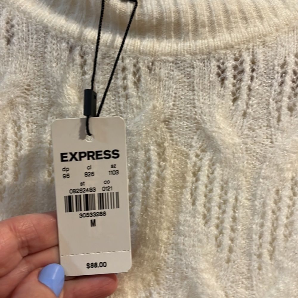 Express Puff Shoulder Sweater NWT - Picture 2 of 4